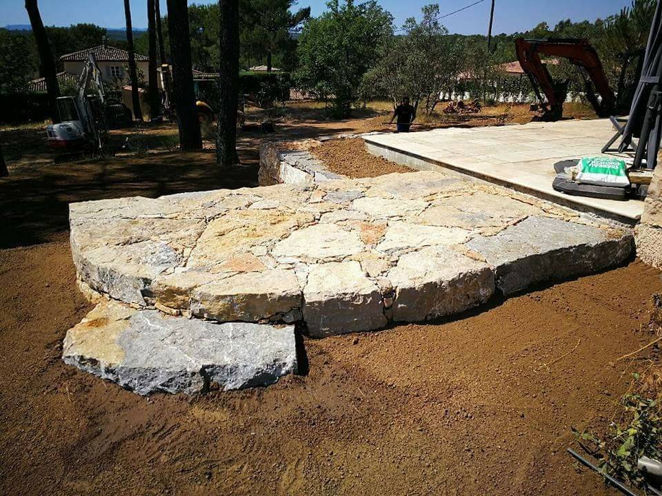 Travaux de terrassement pour aménagement de piscines de pleine masse Trans-en-Provence 83720