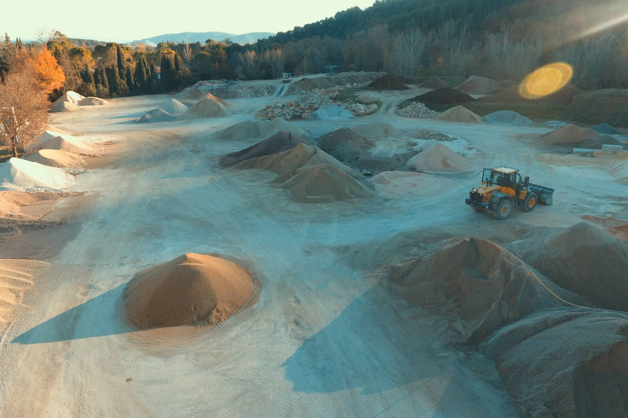 dépôt DATP parc d'agrégats à Draguignan