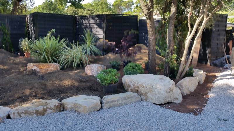 Aménagement paysager dans un jardin de Lorgues