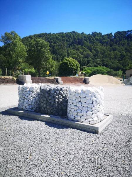 Roll de galets en marbre de Carrare