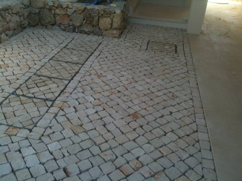 Réalisation d'un pavage à Draguignan