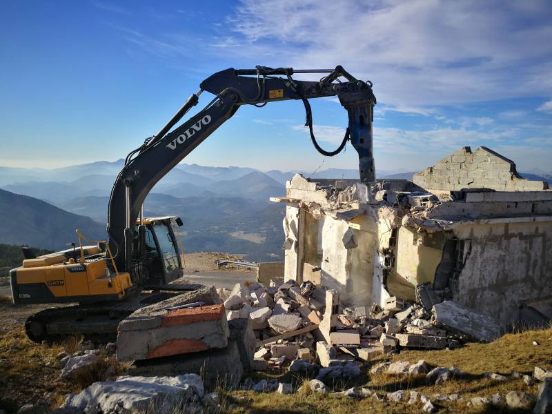 Démolition d'une maison vers Comps proche de Draguignan