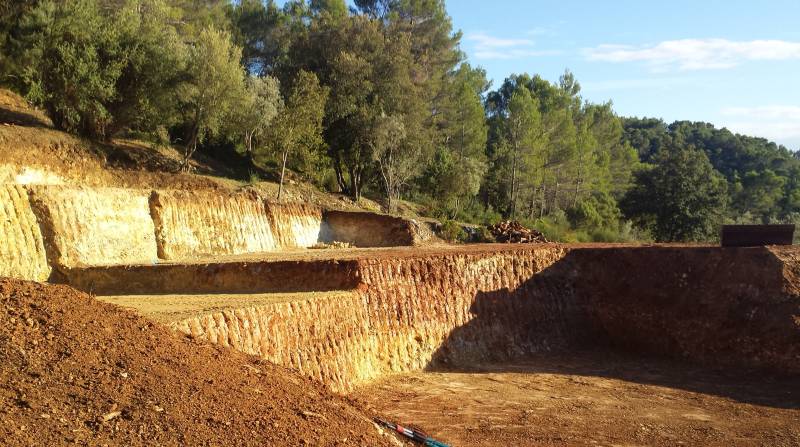 décaissement terrain avant terrassement Draguignan var